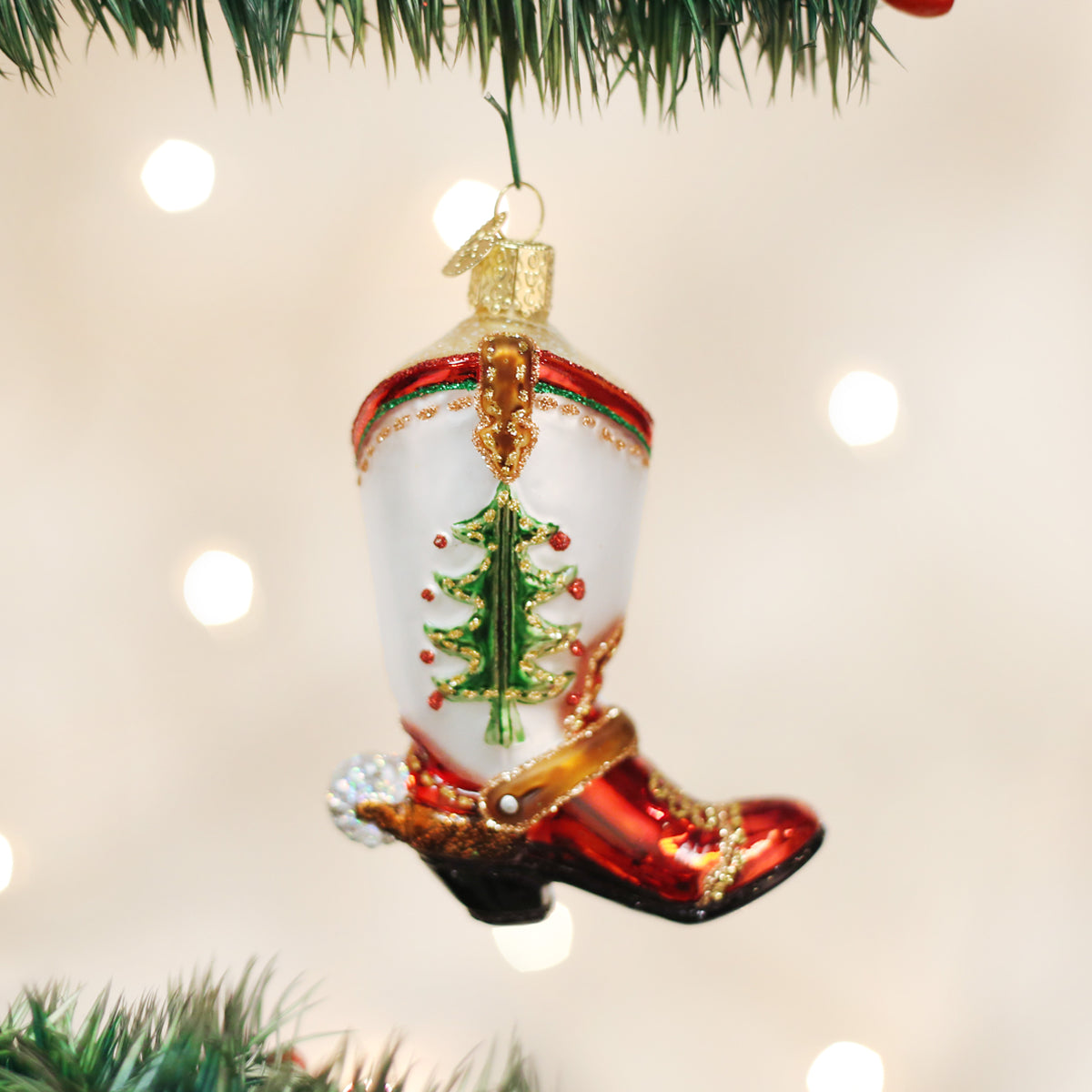 Christmas Cowboy Boot-0