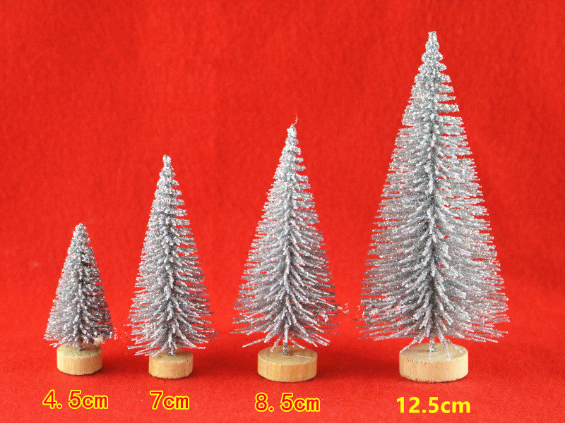 Blue Gold Silver And Red Mini Christmas Tree Ornaments
