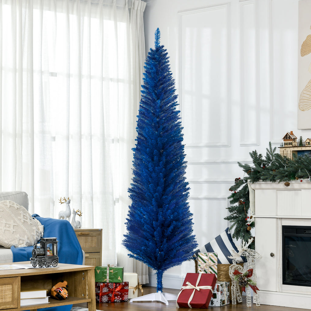 Vibrant Blue Christmas Tree