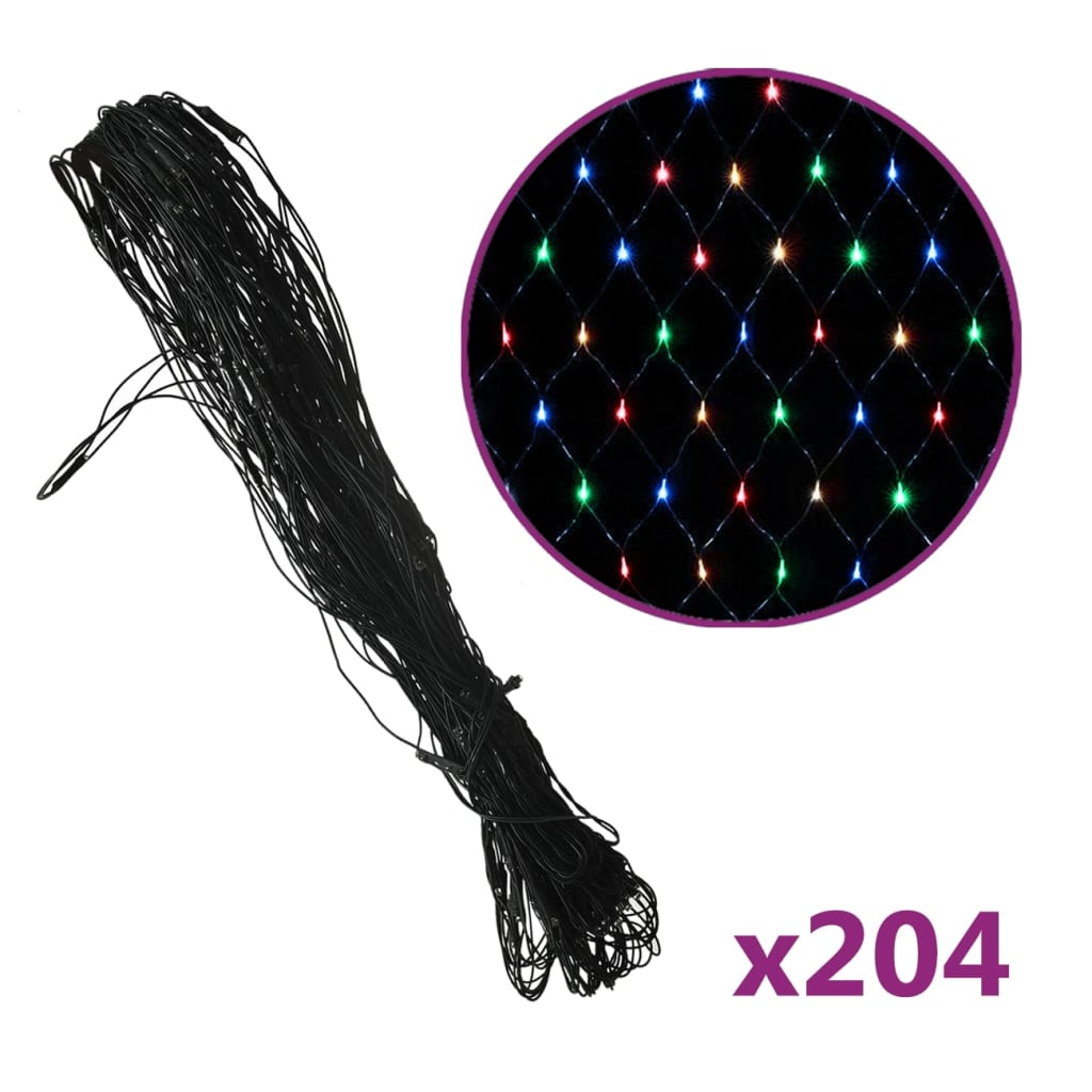 vidaXL Christmas Net Light with 8 Modes Xmas Trees Light Outdoor LED Lights-1