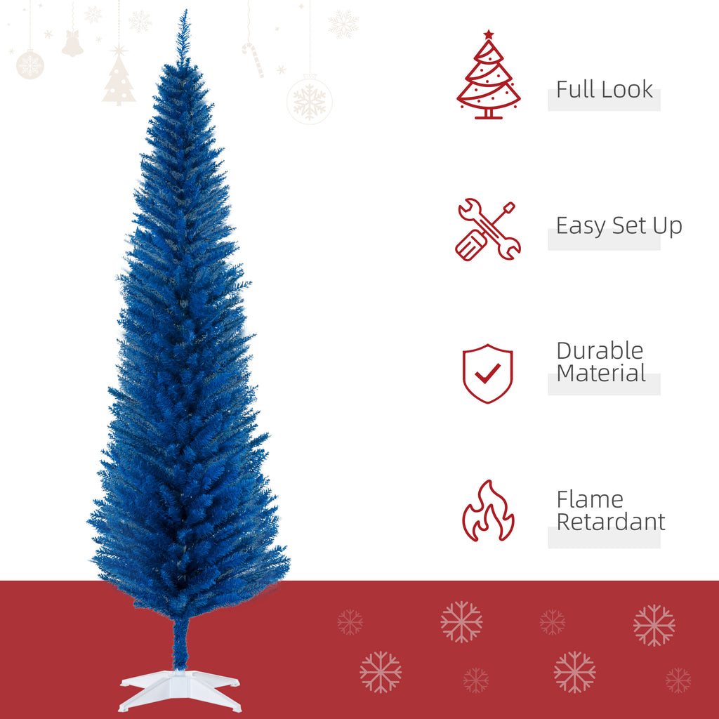 Vibrant Blue Christmas Tree