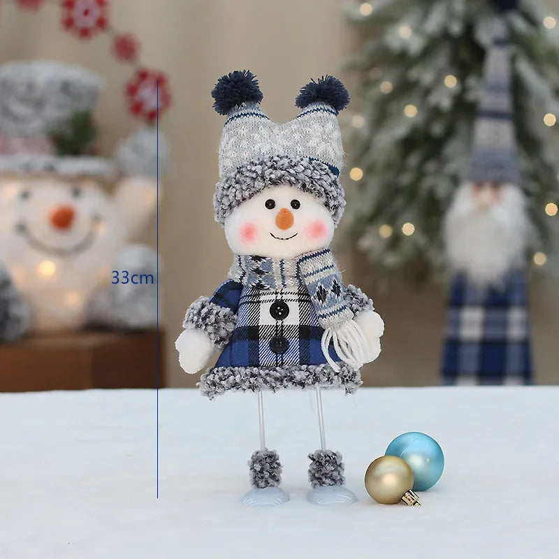 Cute Blue Snowman Plush Dolls Toys