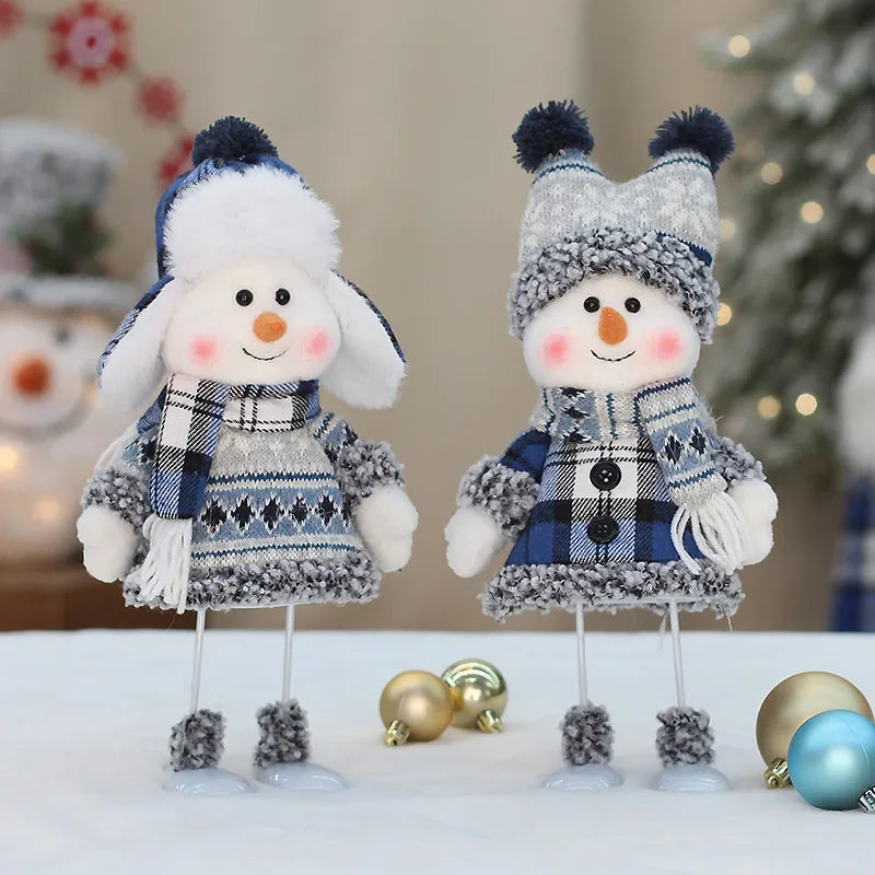 Cute Blue Snowman Plush Dolls Toys