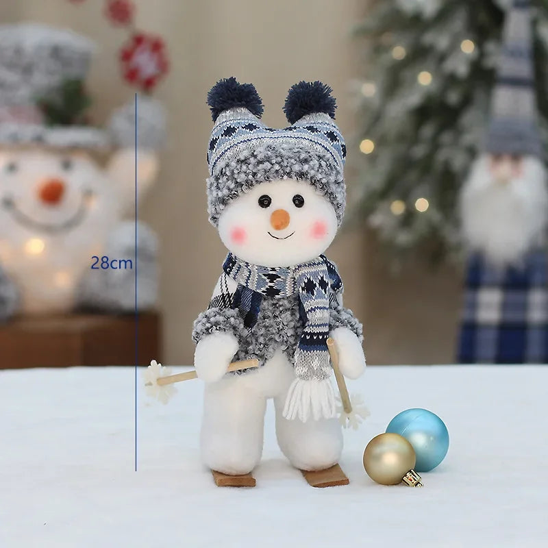 Cute Blue Snowman Plush Dolls Toys