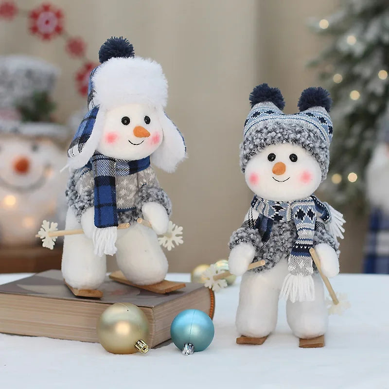 Cute Blue Snowman Plush Dolls Toys