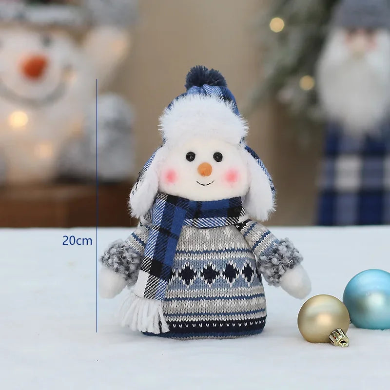 Cute Blue Snowman Plush Dolls Toys