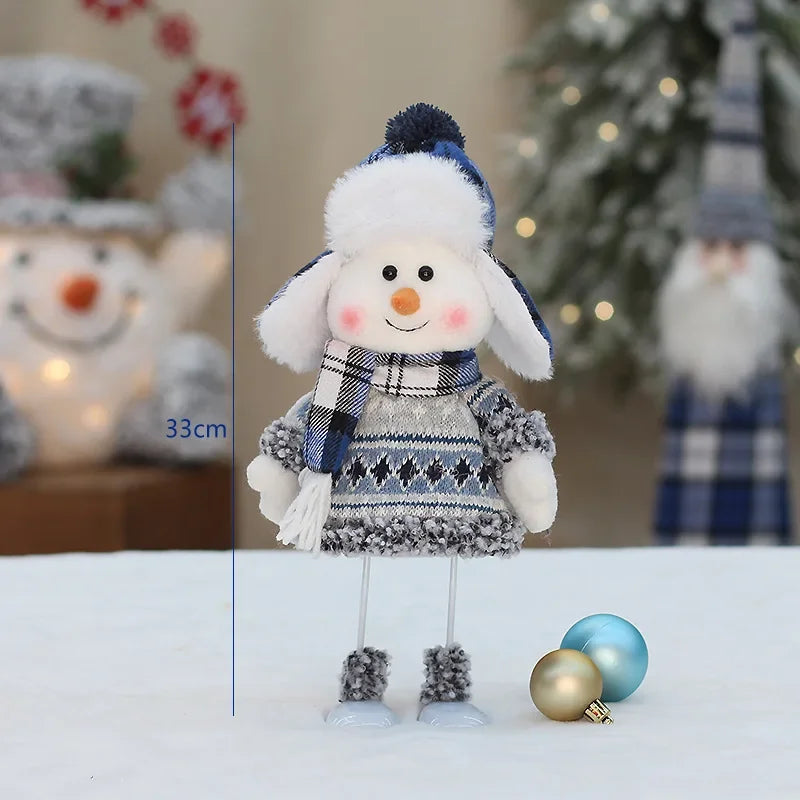 Cute Blue Snowman Plush Dolls Toys