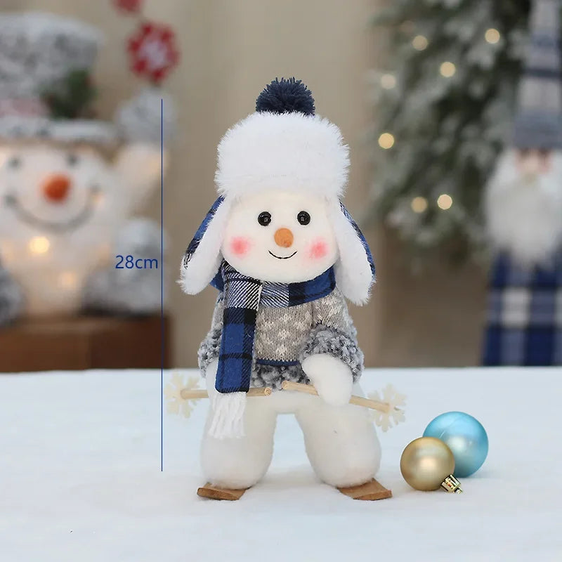 Cute Blue Snowman Plush Dolls Toys