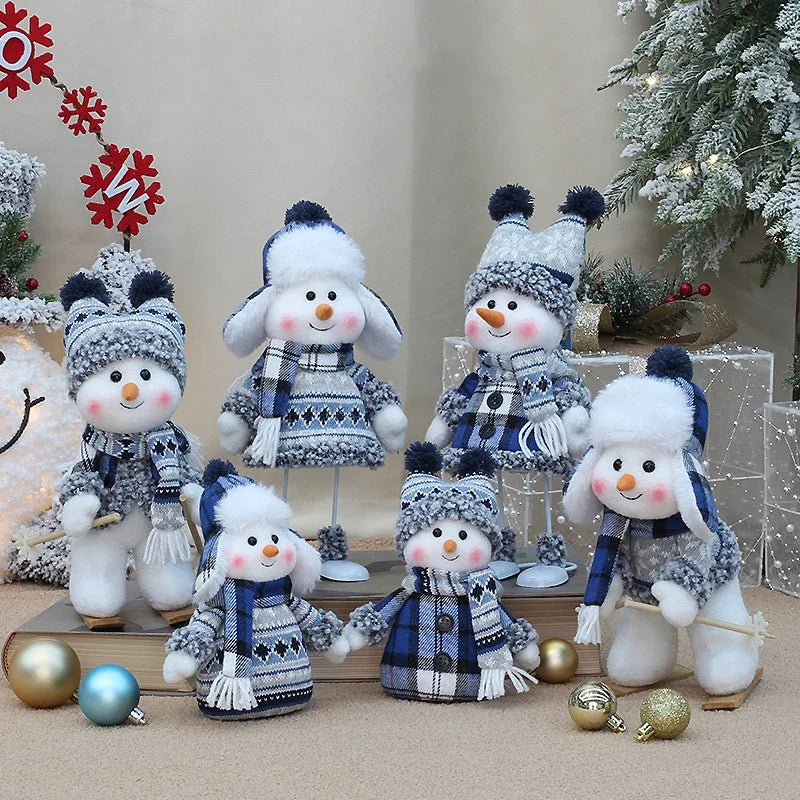 Cute Blue Snowman Plush Dolls Toys