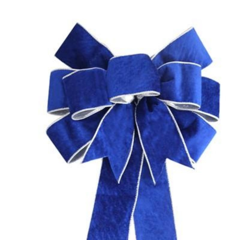 Big Blue Bow Wall Door Hanging