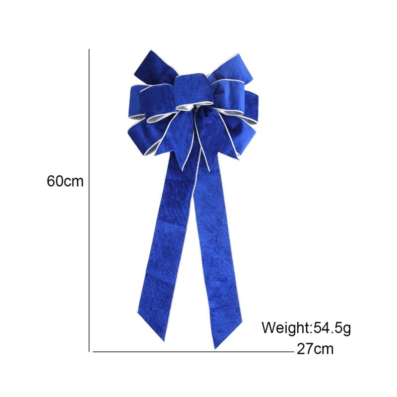 Big Blue Bow Wall Door Hanging